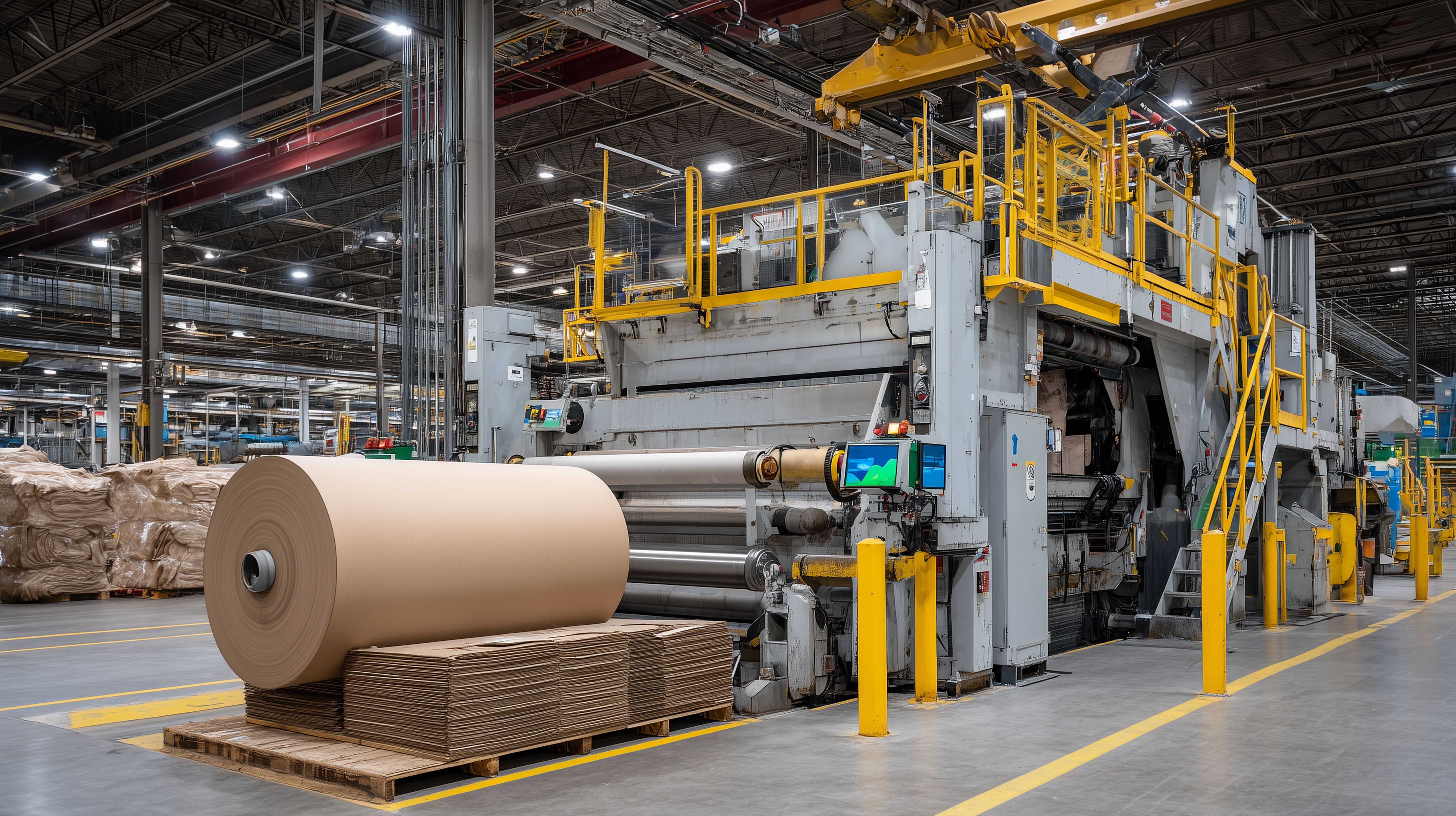 cardboard manufacturing plant interior production