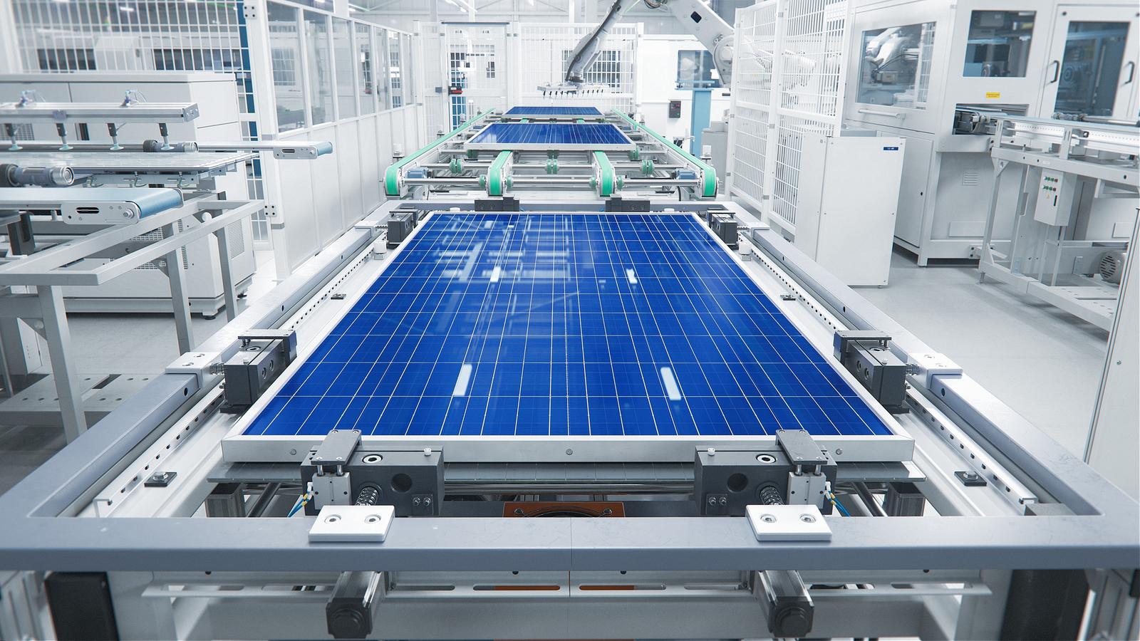Solar panel manufacturing