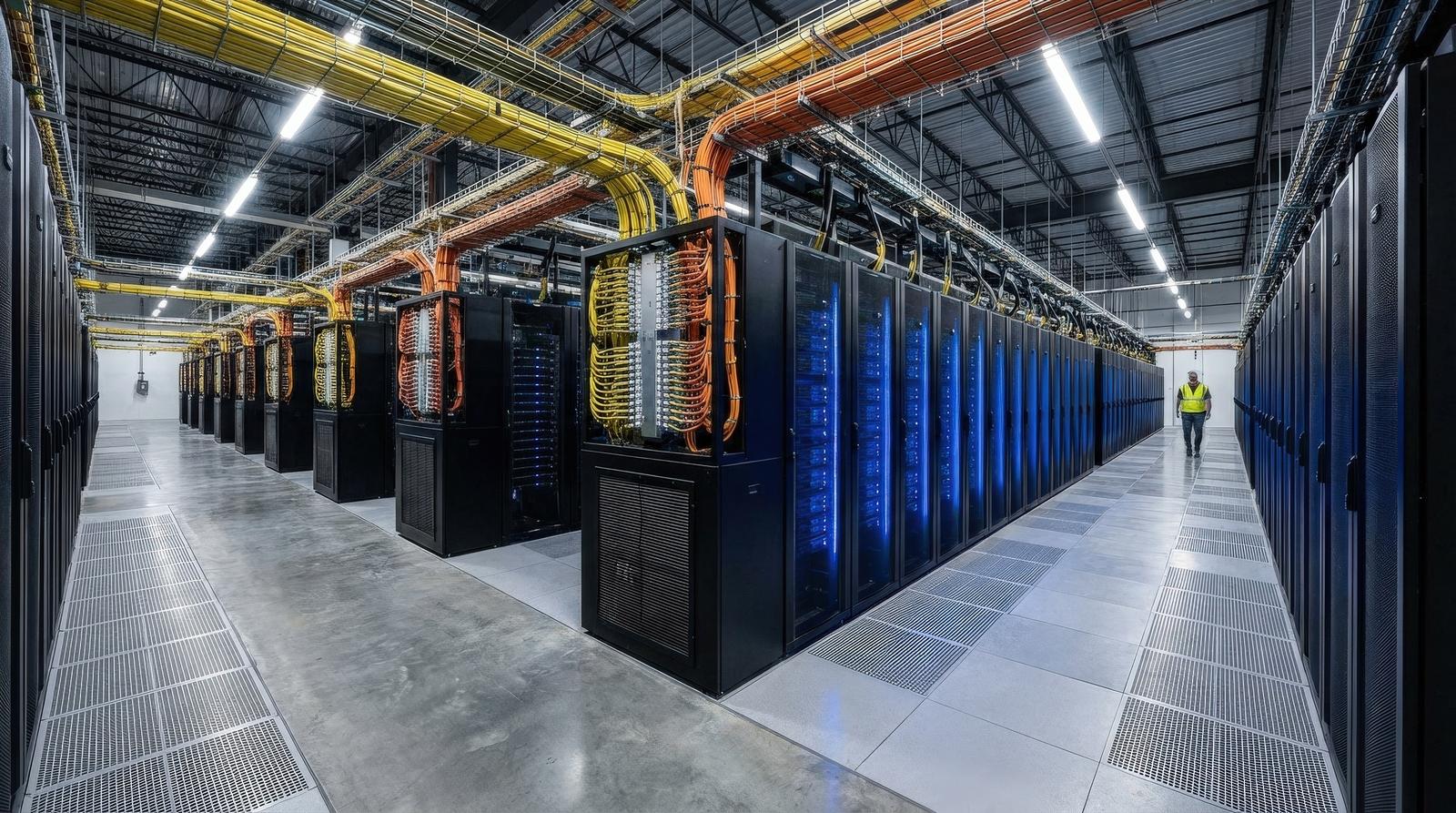 Data Center Cooling System Angle View