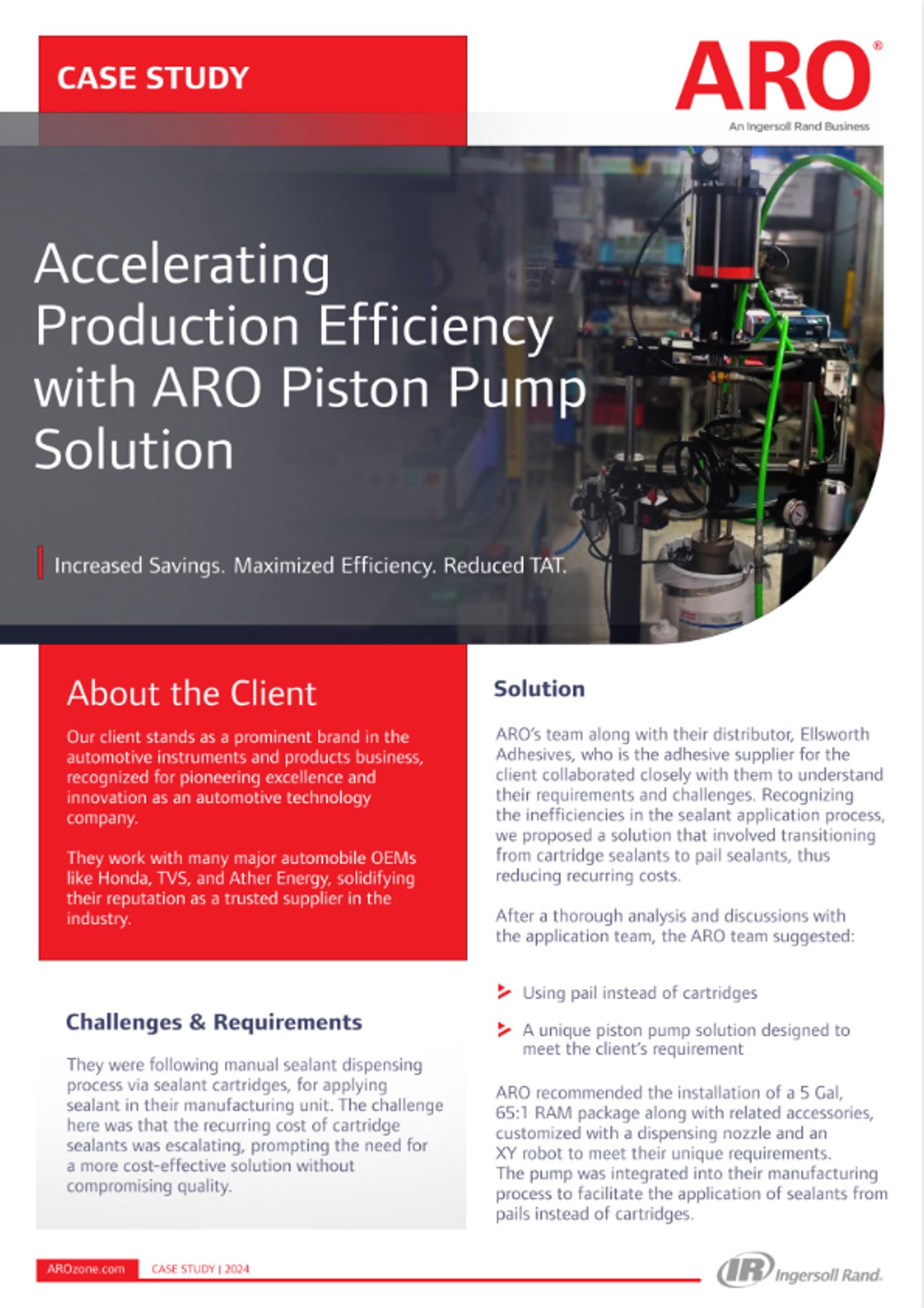 Collateral Cover - Automotive Accelerating Production Piston