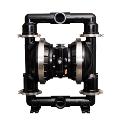 ARO 2"" aluminum band clamp pump port view