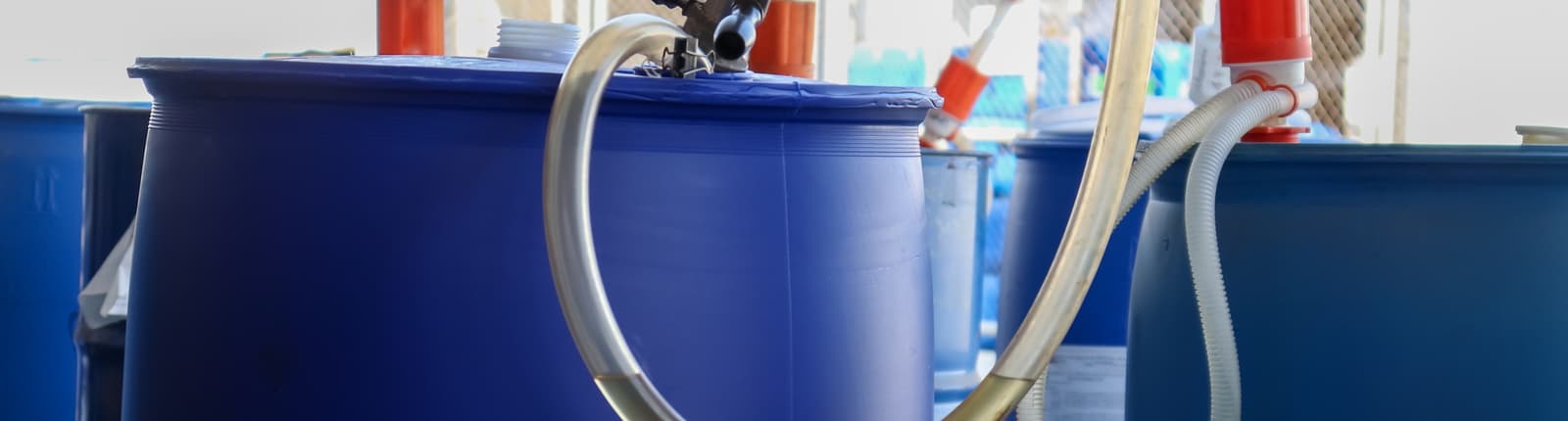 drum pump for barrel banner