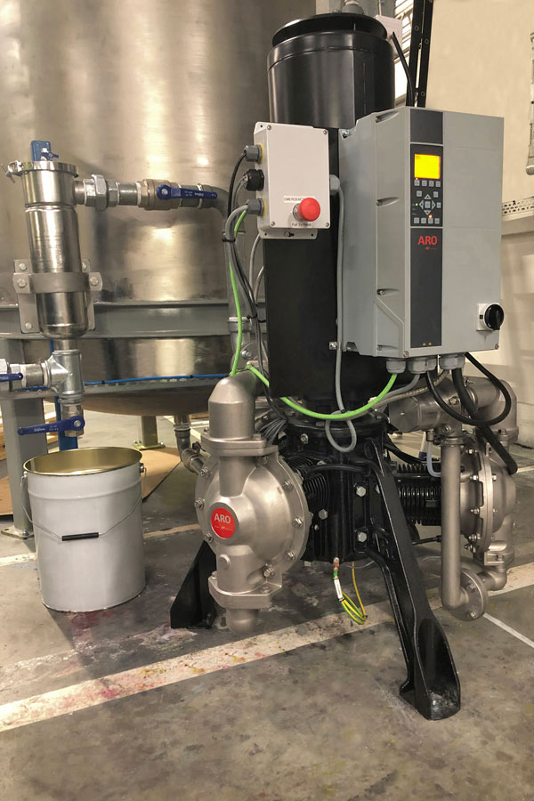 ARO EVO Series electric diaphragm Pump Flint Group Case Study for ink transfer