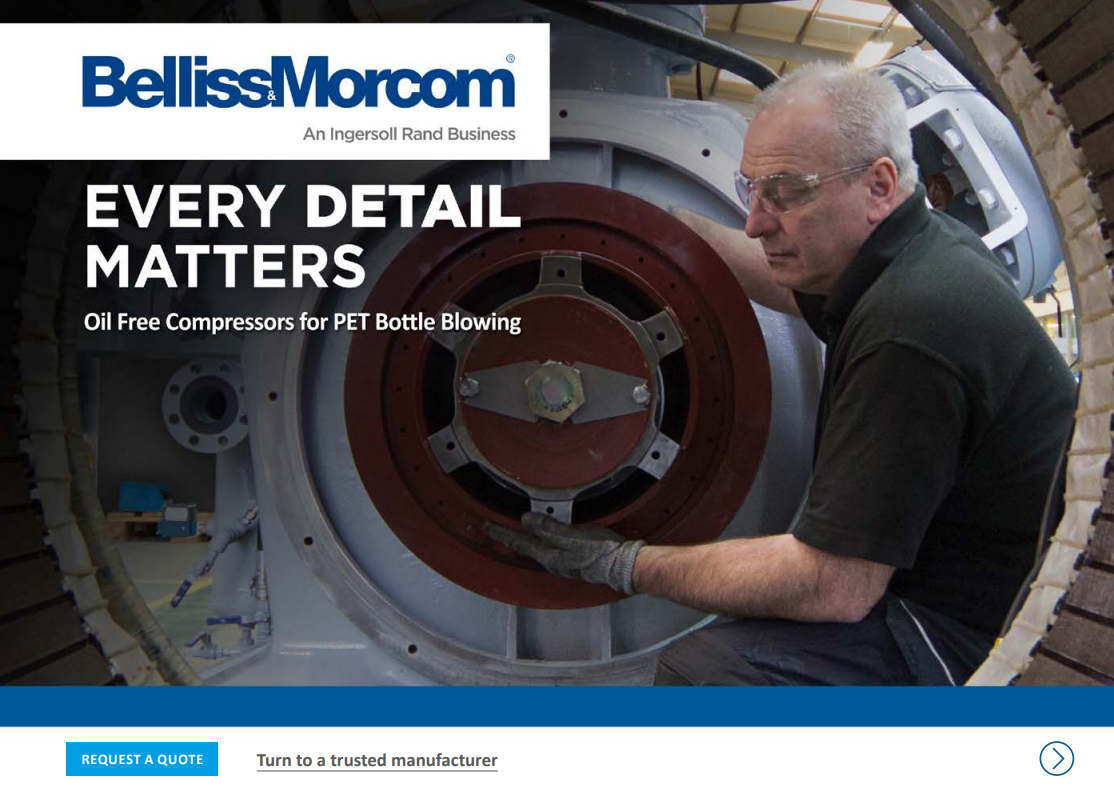 OIL-FREE COMPRESSORS FOR PET BOTTLE BLOWING