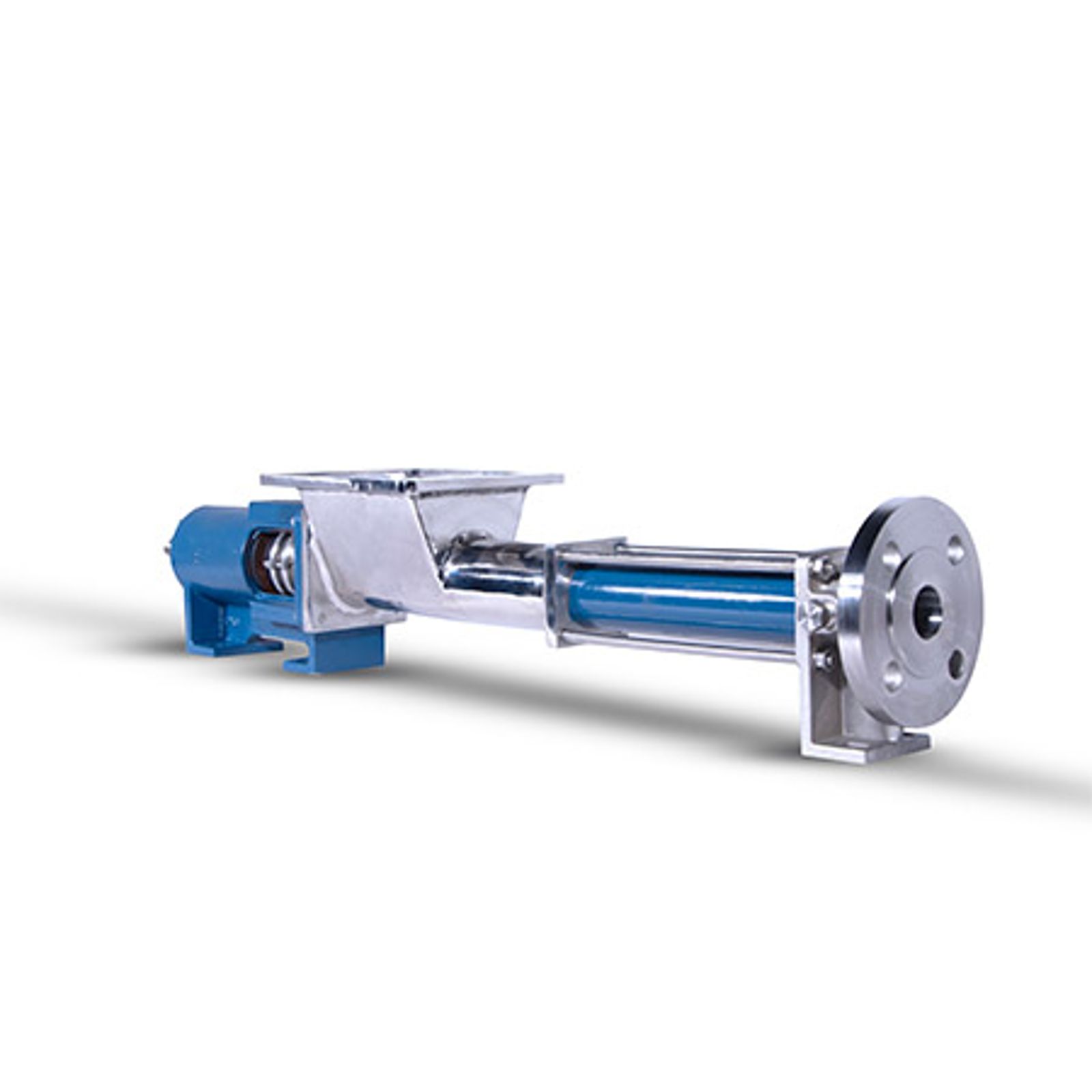 blue hopper pump isometric view