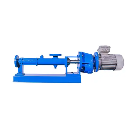 blue progressive cavity pump side angle