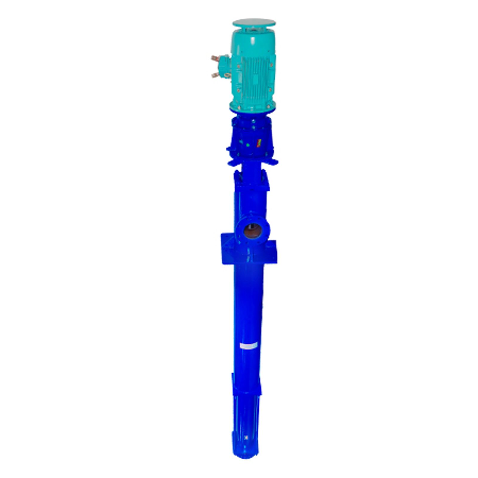 Vertical blue pump