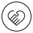 Heart hands icon