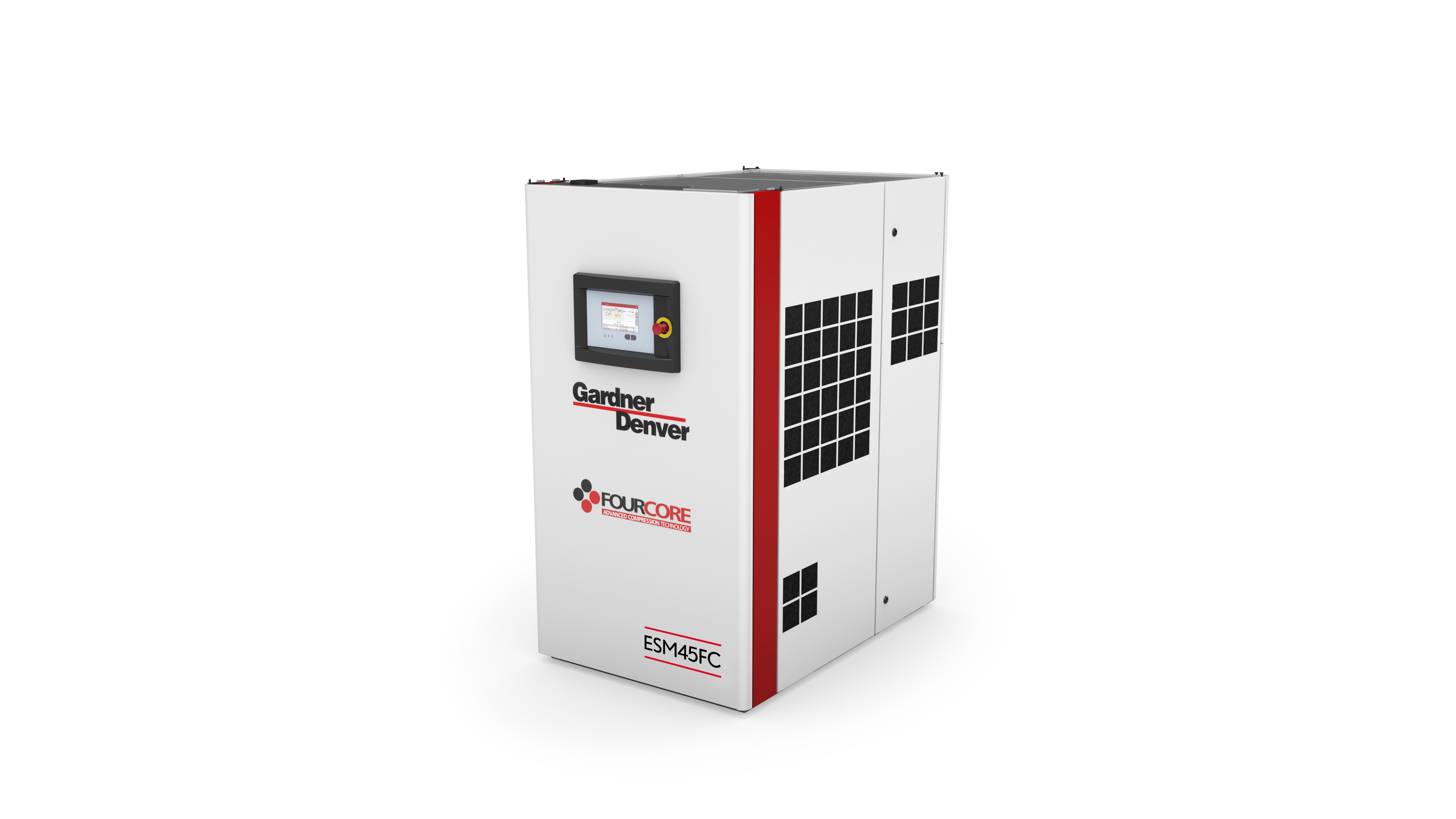 Gardner Denver ESM45FC Luftkompressor, Bild vorne links