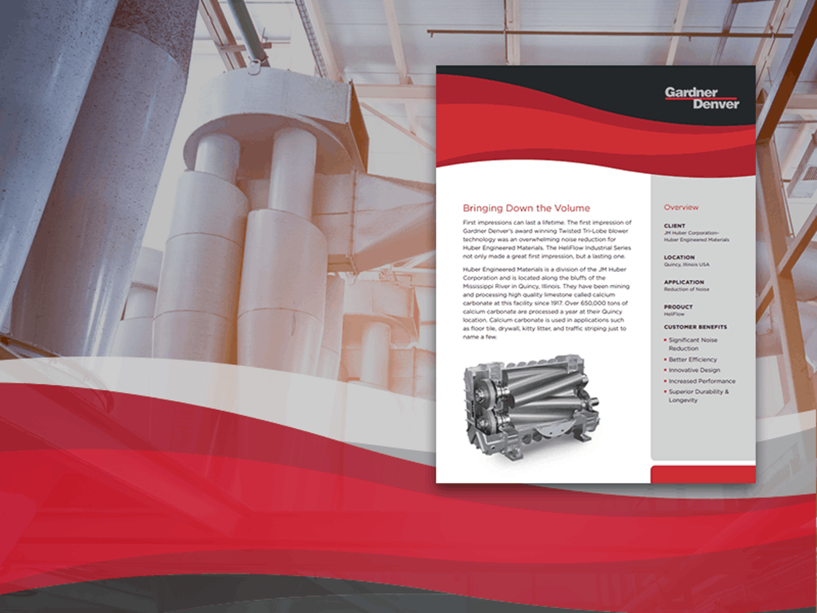 JM Huber Blower Noise Reduction Case Study 