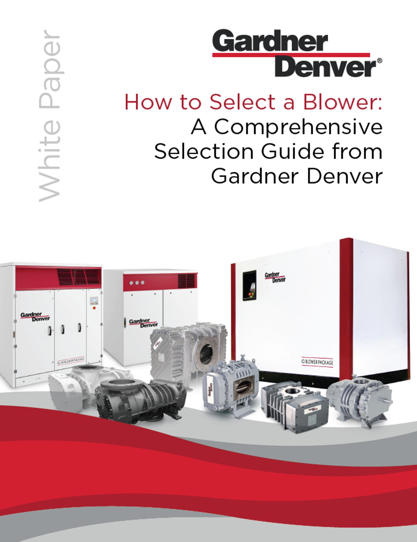 Blower Selection Guide Cover