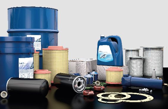 service parts filters oil