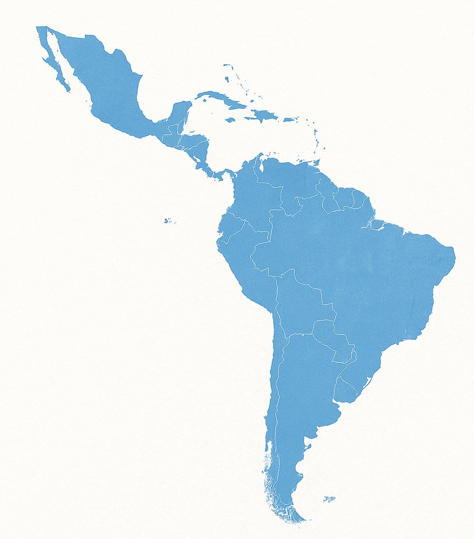 Latin America air view
