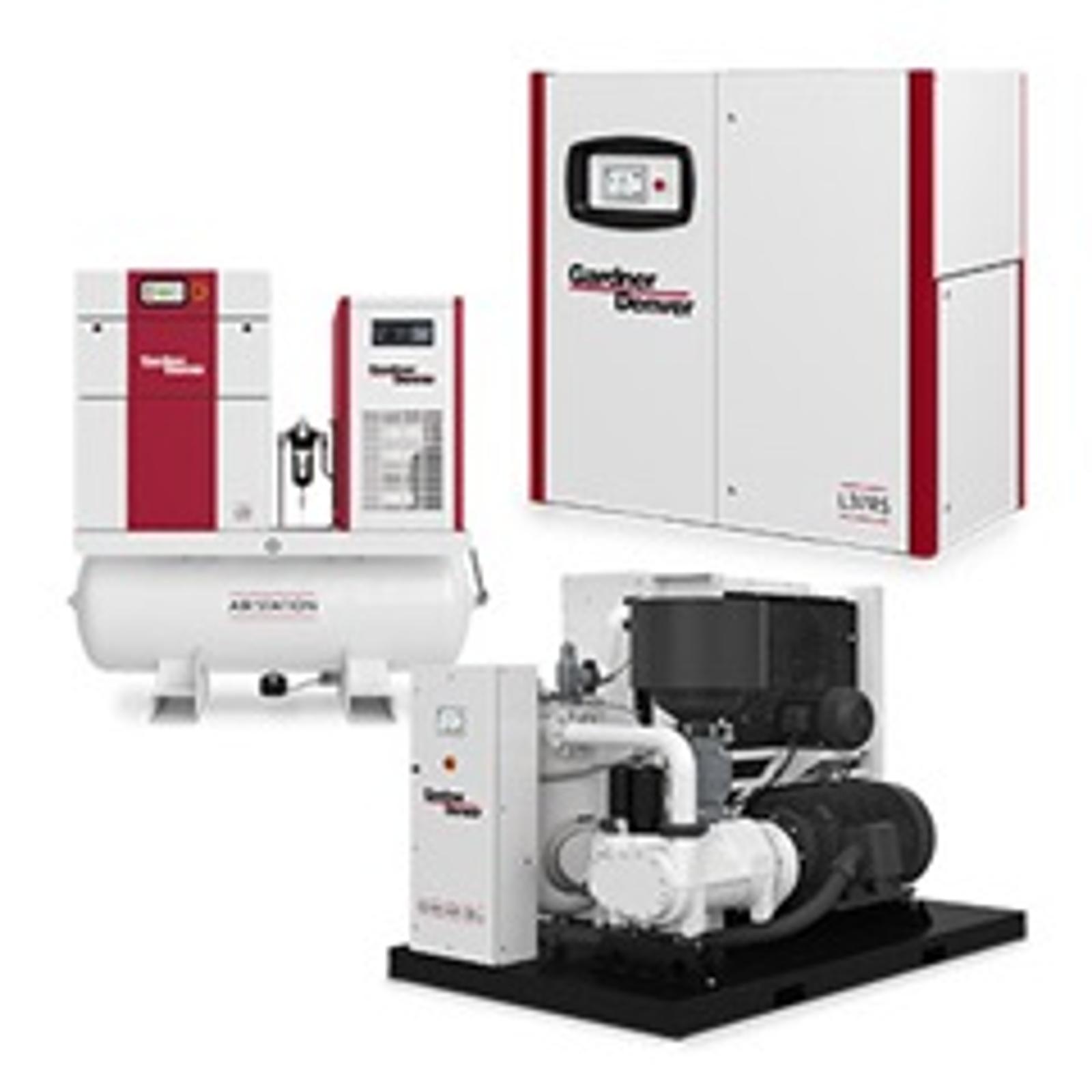 Group image oil free air compressor Gardner Denver