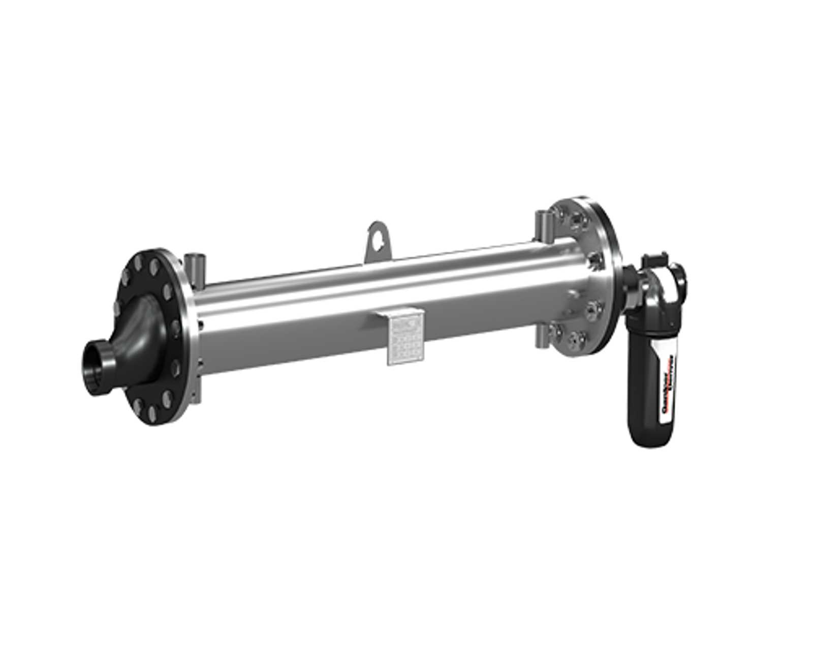 Refrigerador posterior GDWA de acero inoxidable con adaptador