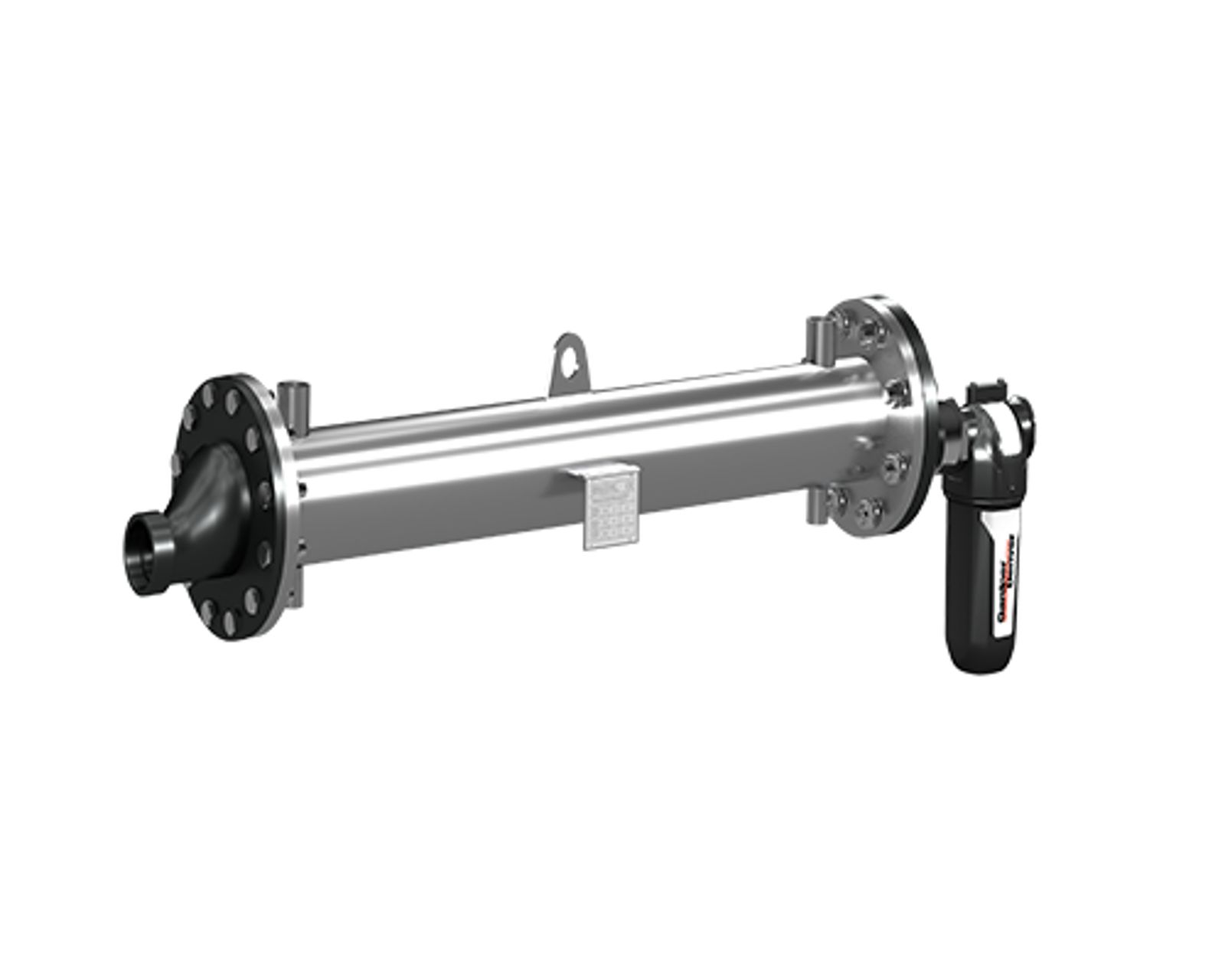 Refrigerador posterior GDWA de acero inoxidable con adaptador