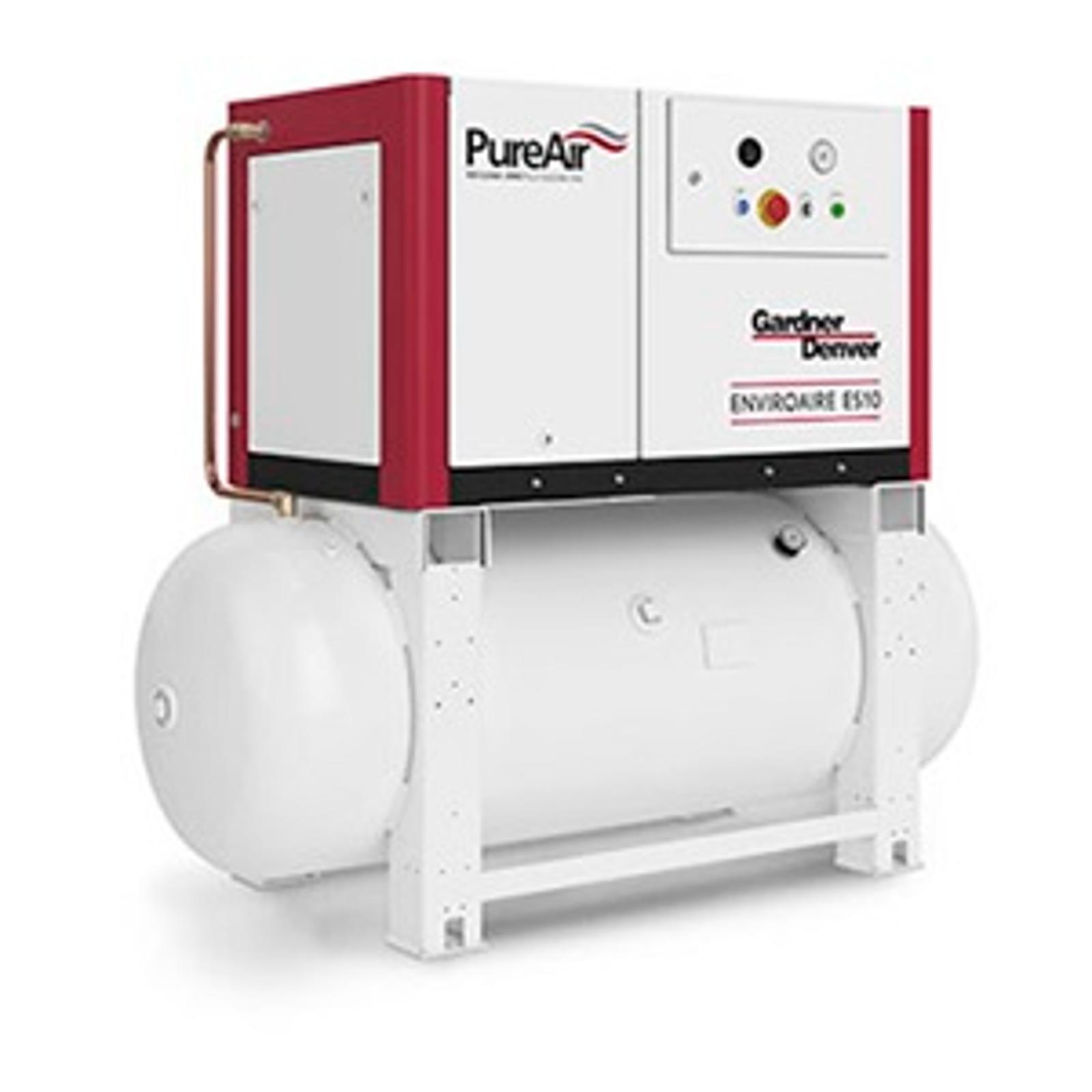 Rotary Scroll Oilless Air Compressor EnviroAire Series ES10 Gardner Denver