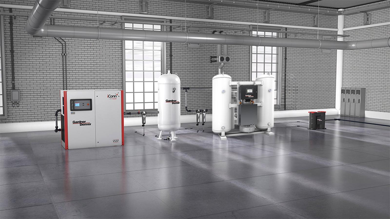 air compressor installation