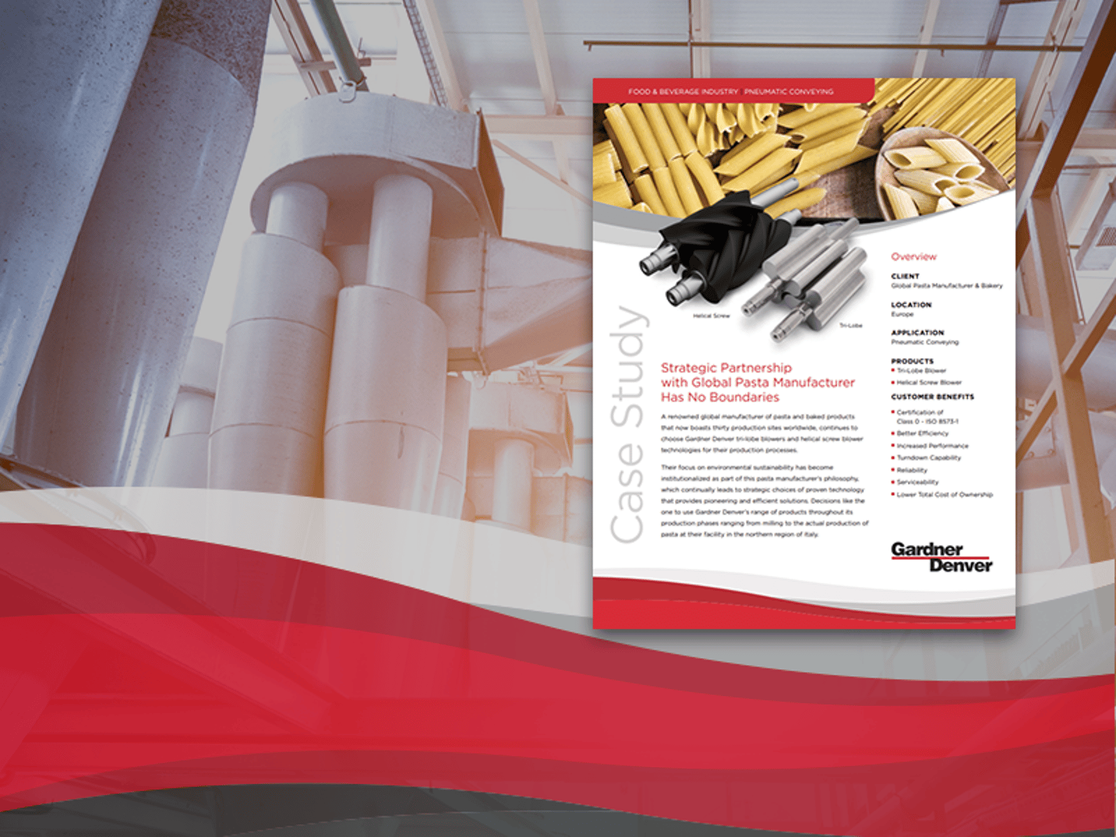 Pneumatic Conveying Blowers in Pasta Manufacturing 