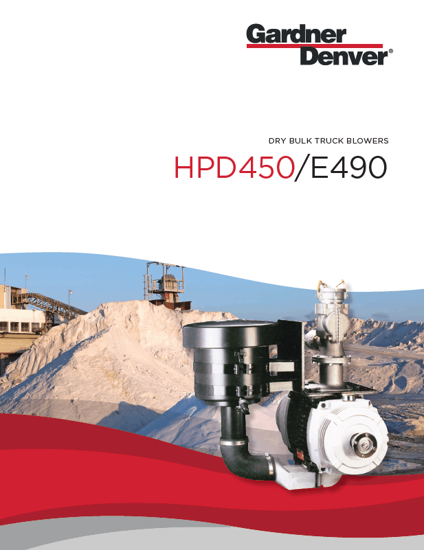 HPD450 & E490 Dry Bulk Truck Blowers Brochure Cover