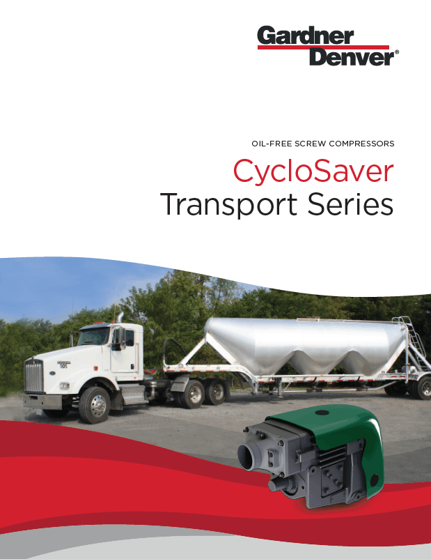 CycloSaver® Oil-Free Screw Compressor Brochure Cover