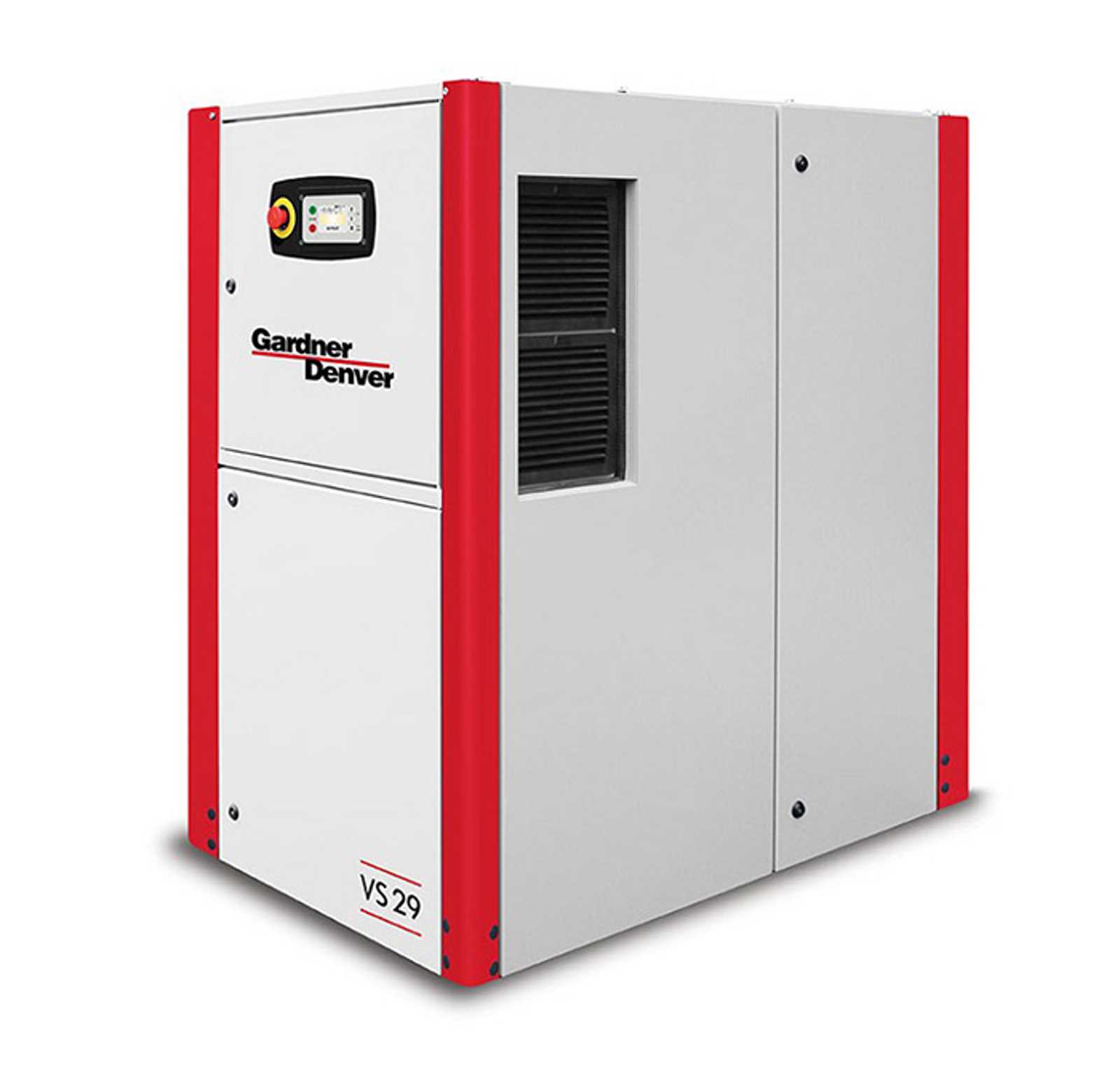screw oil less compressor enviroaire vs29 front right side view
