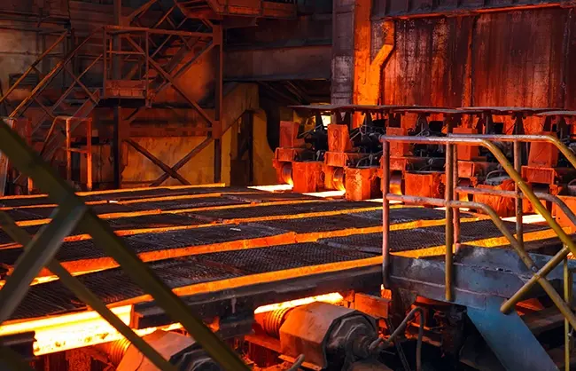 Steel unloading