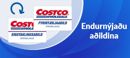 Endurnýjaðu aðildina