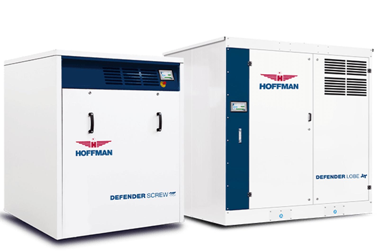 Positive displacement blowers and packages by Hoffman and Lamson