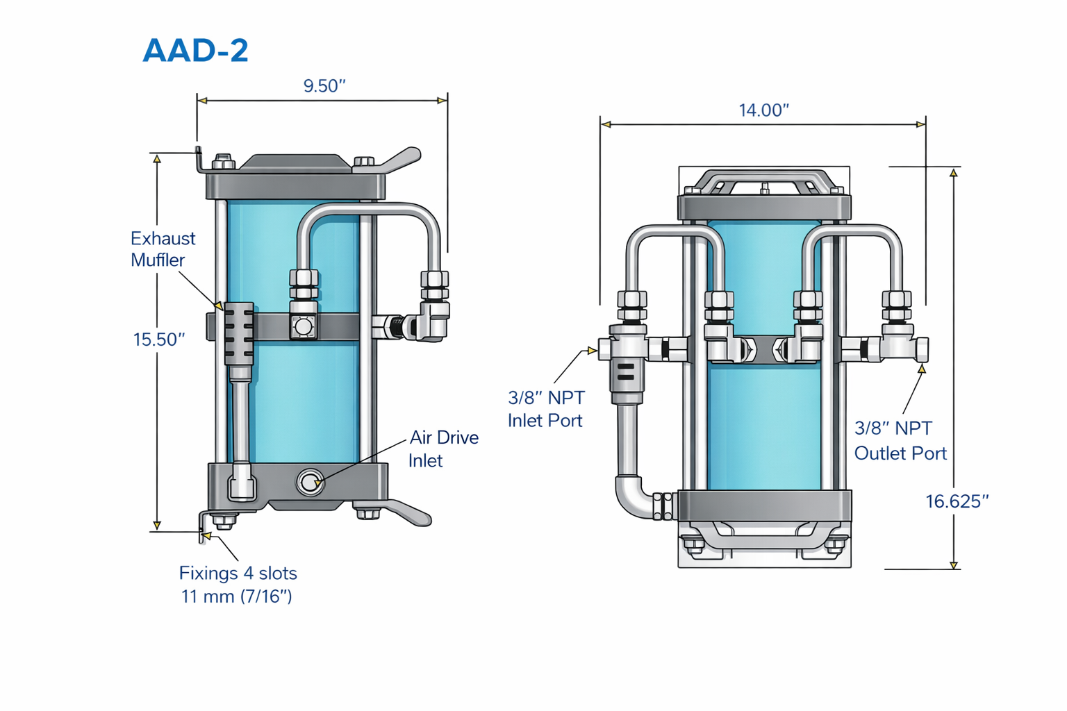 AAD 2 Double Acting, Single Stage