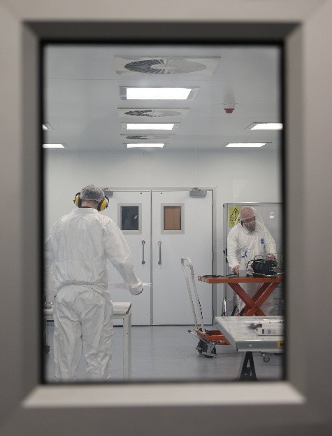 Haskel’s cleanroom