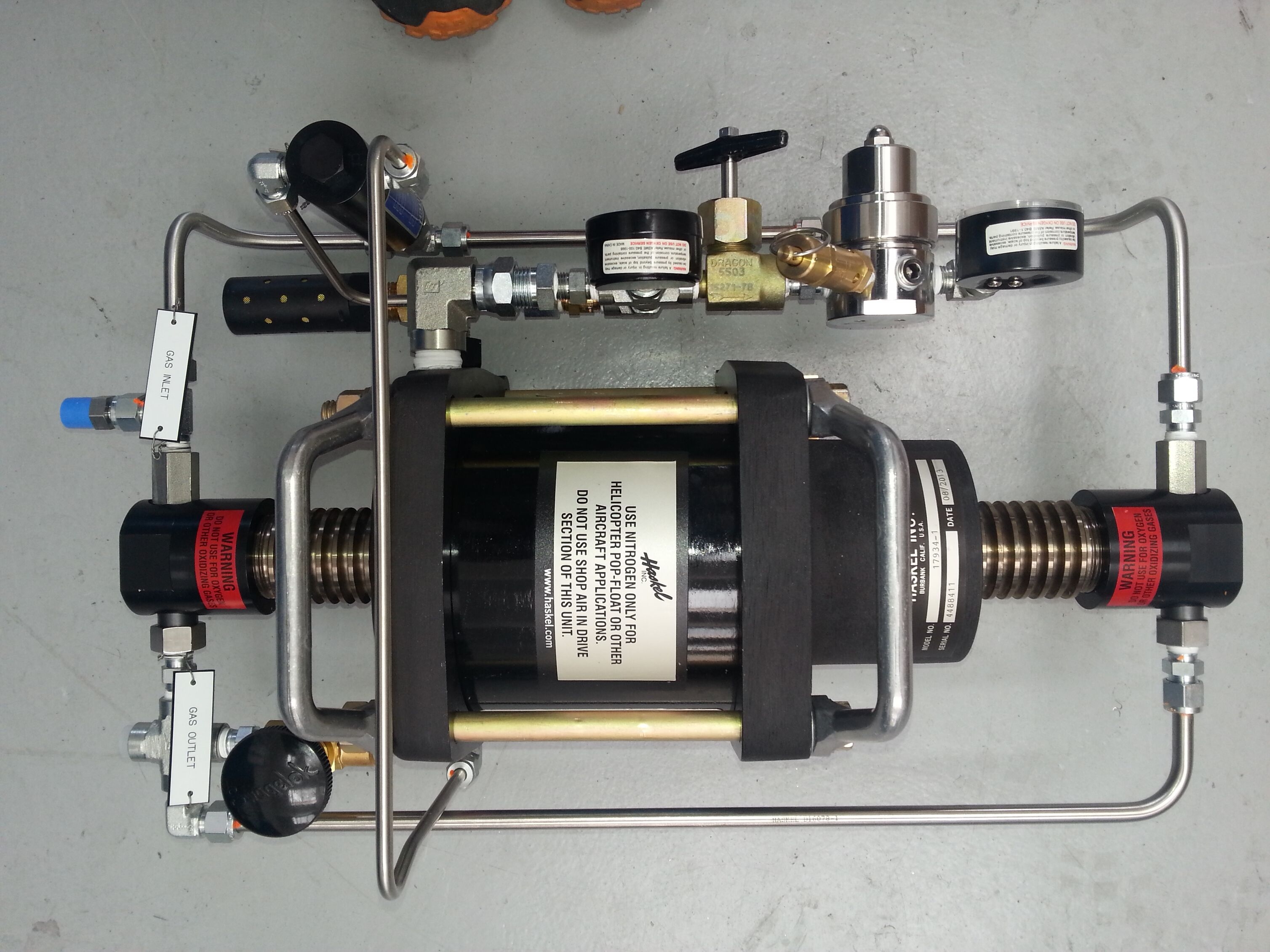 helicopter pop float2 nitrogen charging