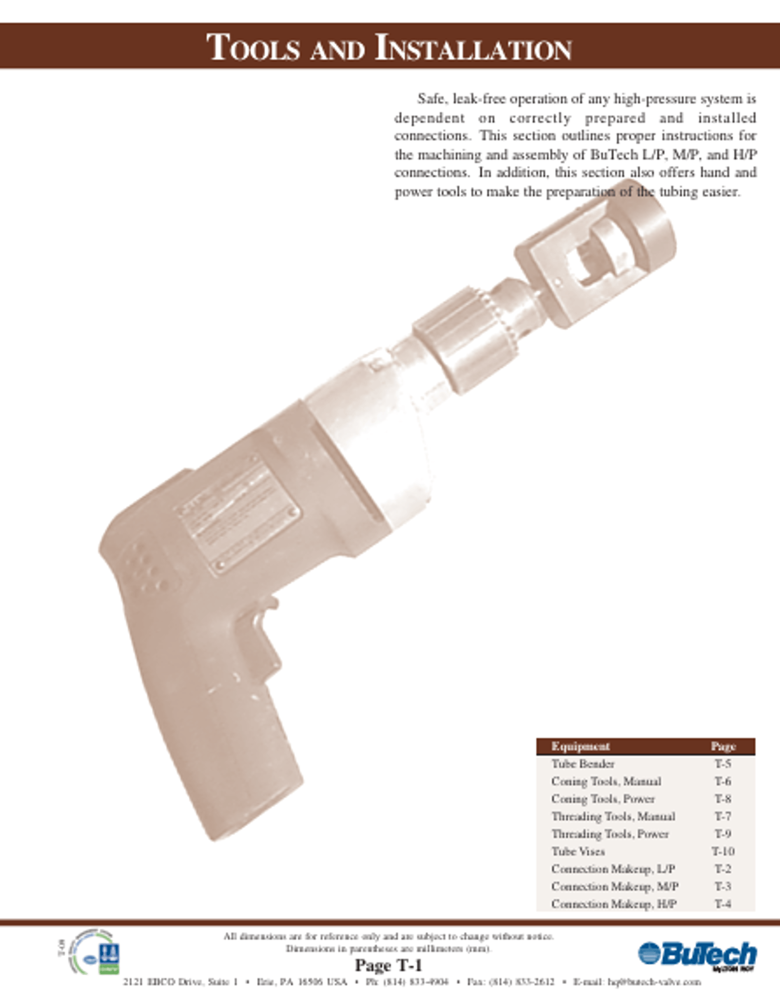 BuTech - Tools and Installation