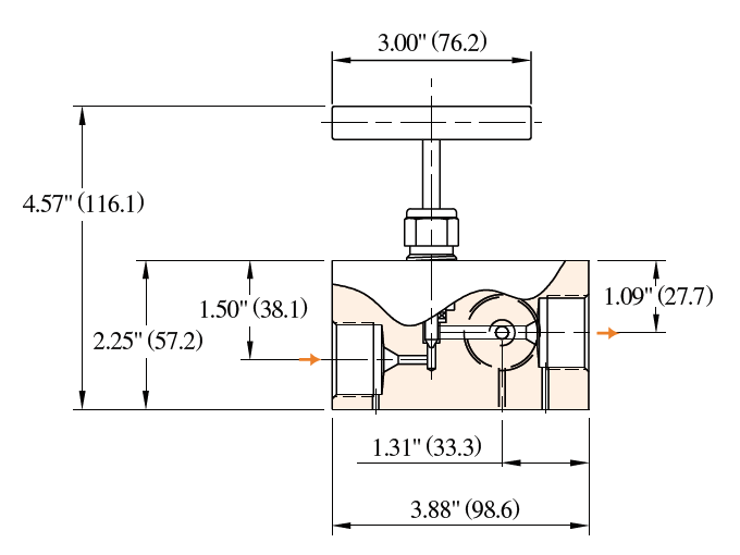 Wellhead Gauge Valve 30WGV97V-SOG