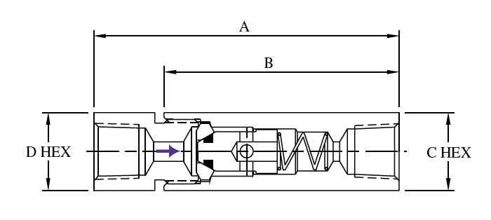 Pipe O-ring Check Valves