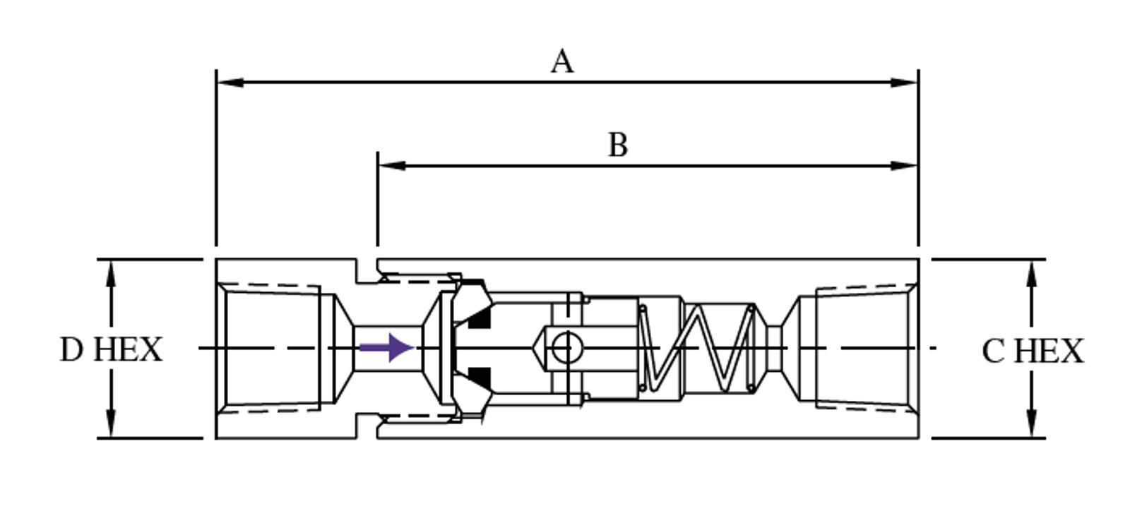 Pipe O-ring Check Valves
