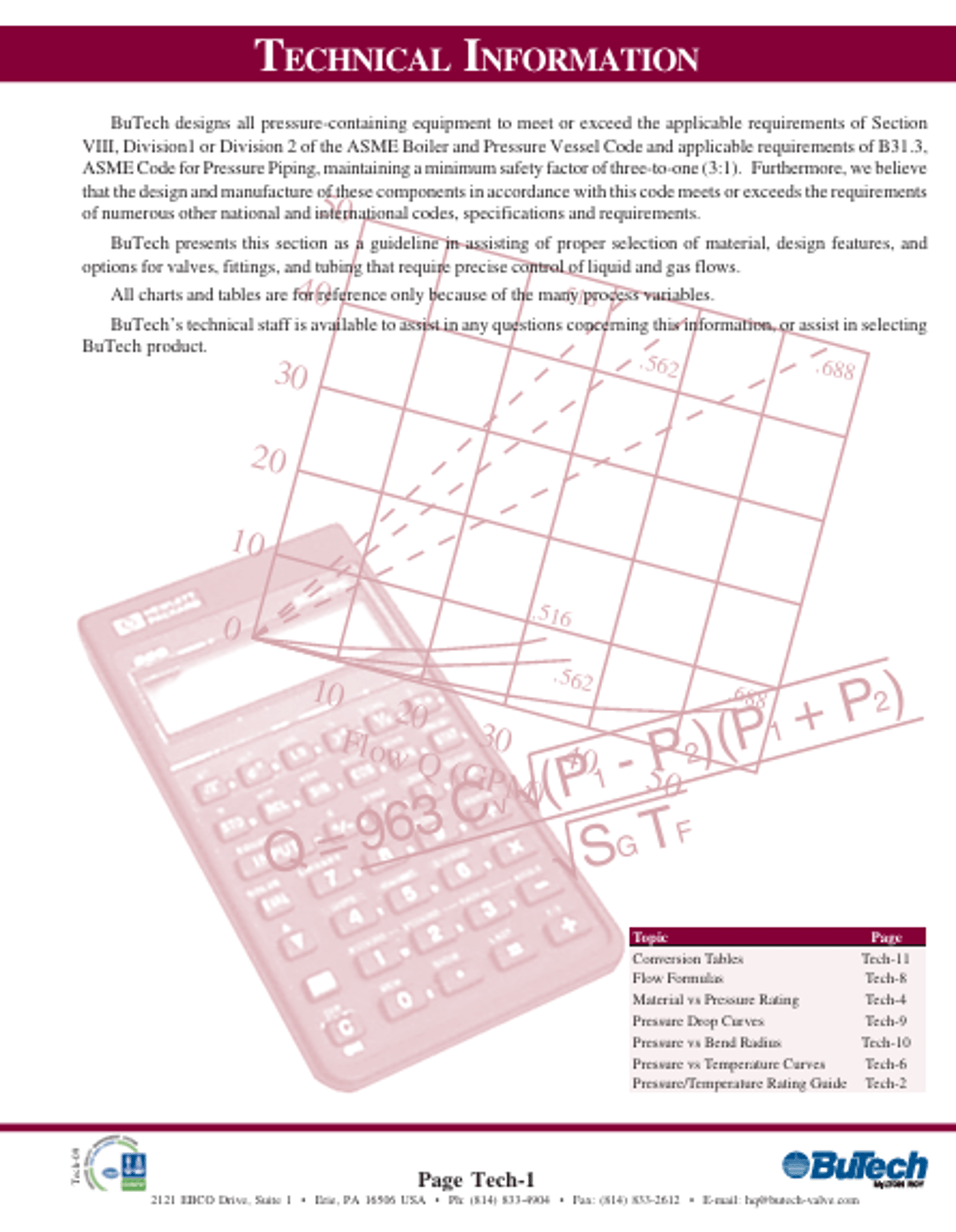 BuTech - Technical Information