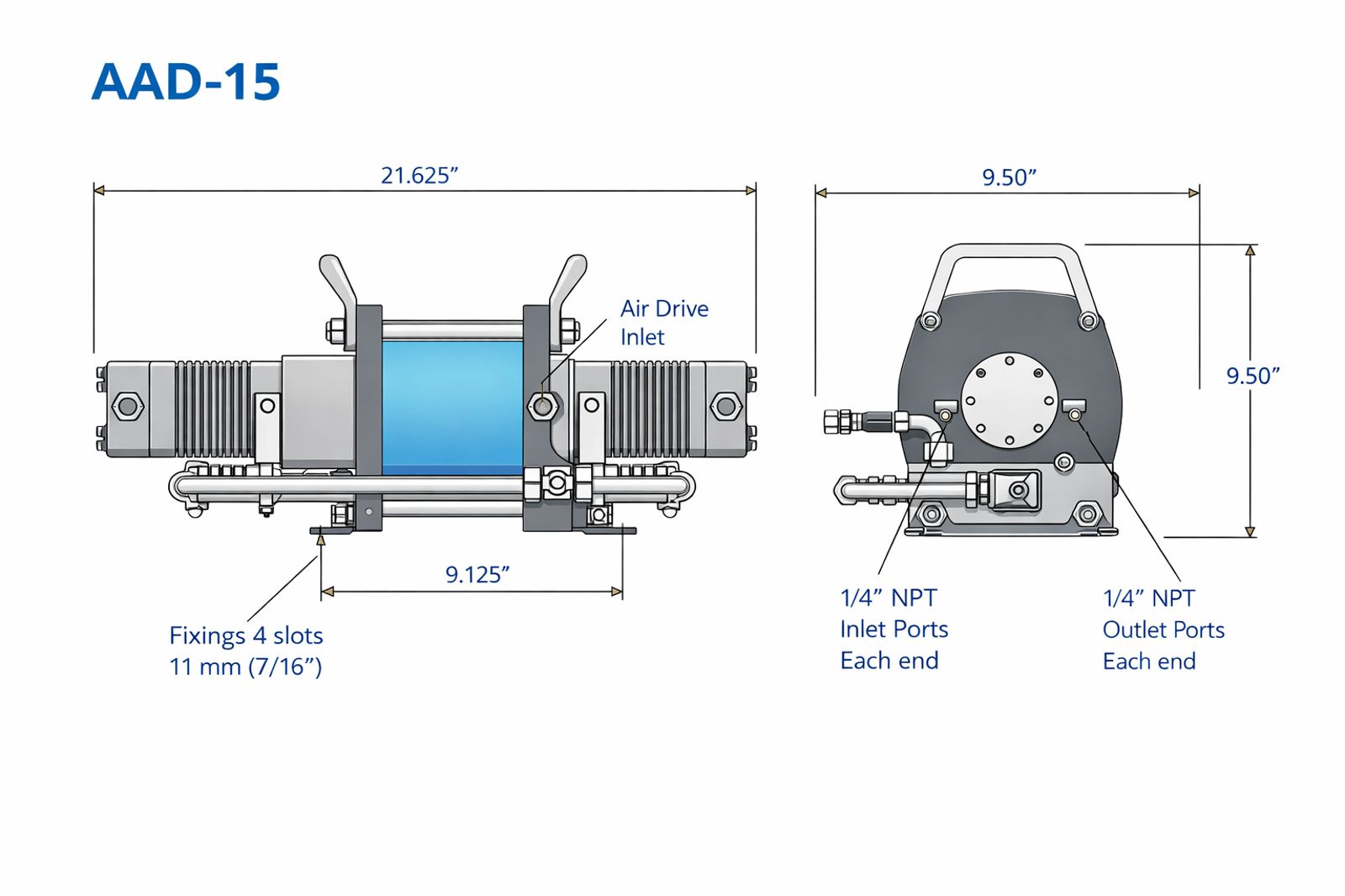 AAD-15 Double Acting, Single Stage