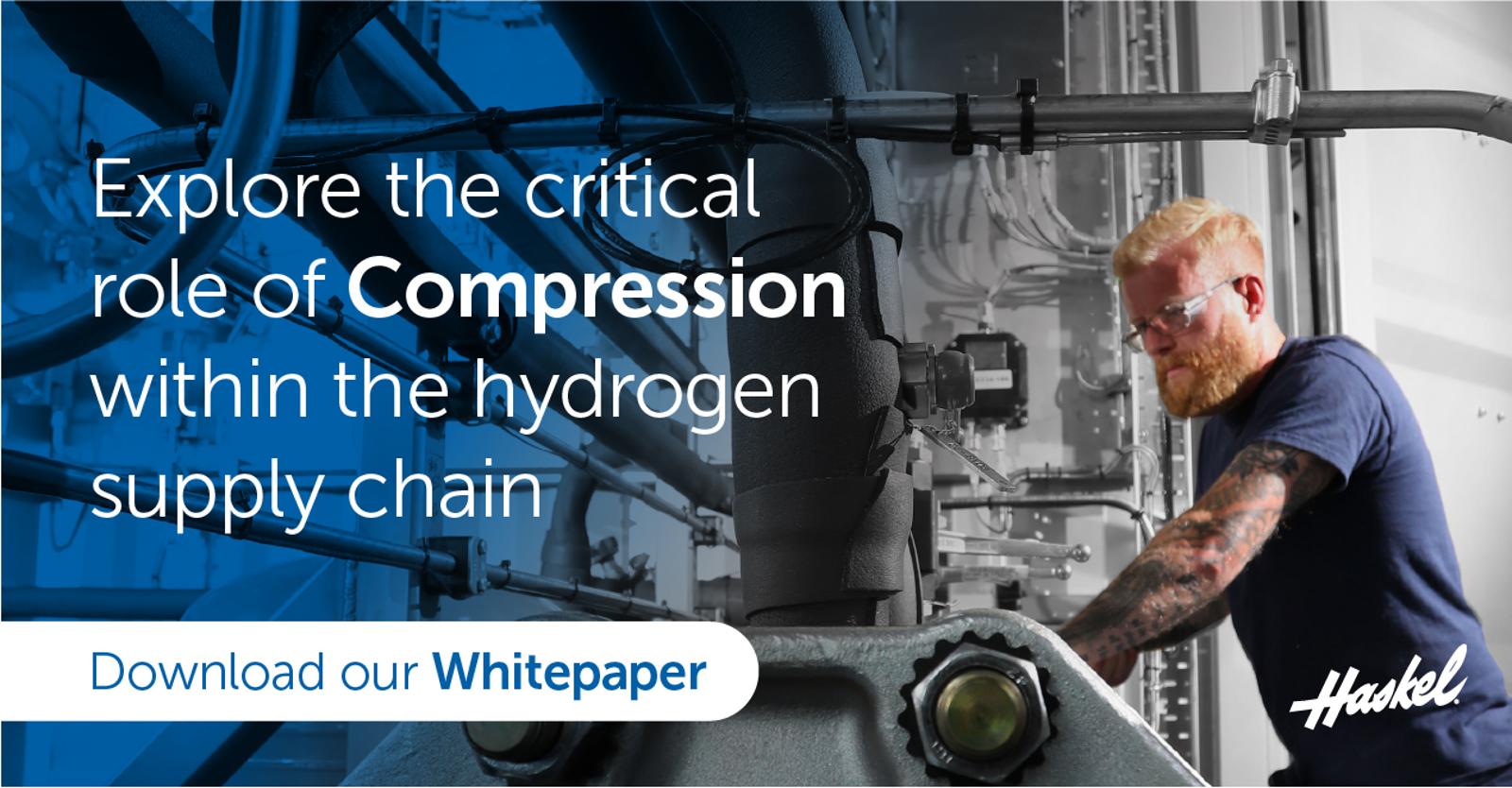 Explore the critical role of Compression within the hydrogen supply chain