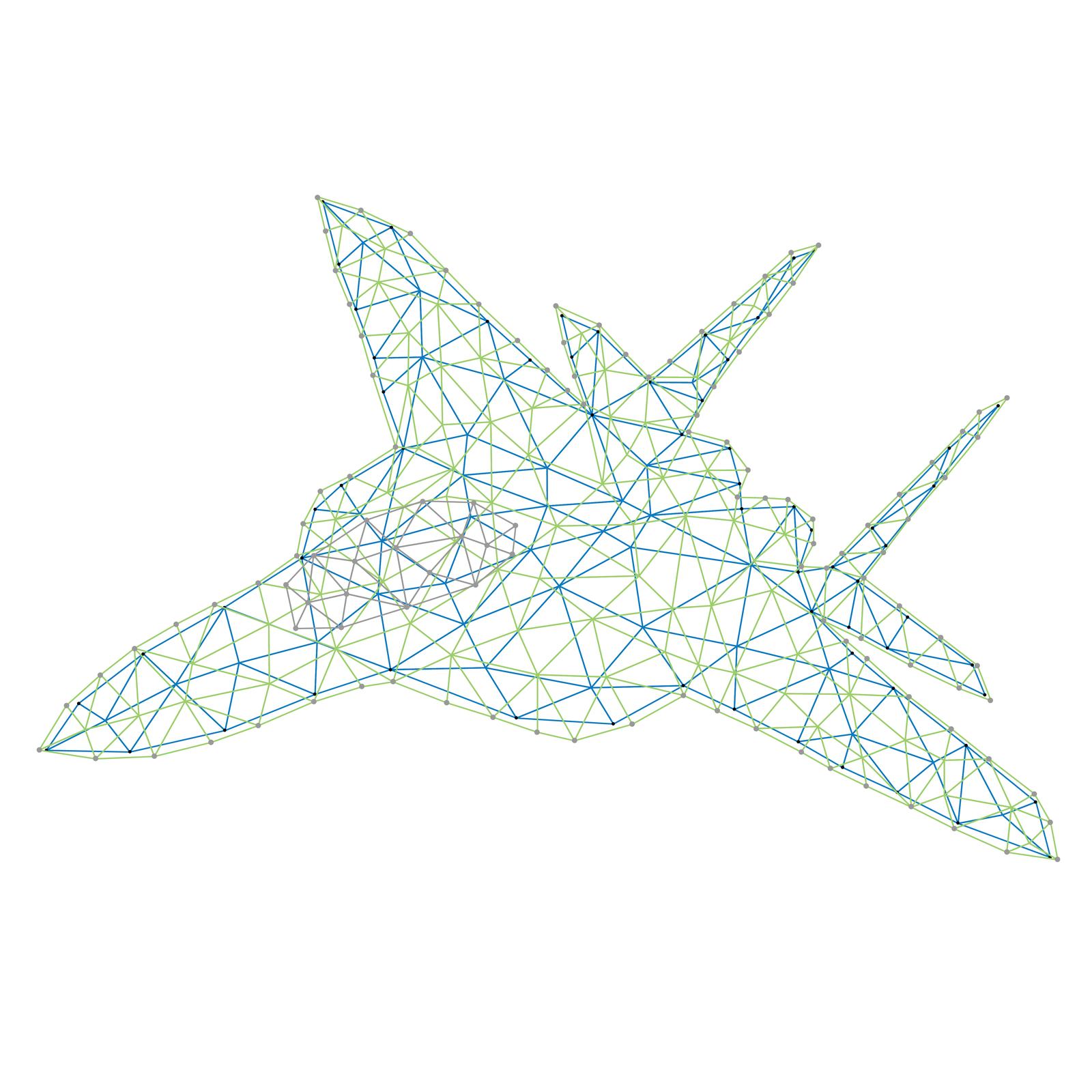 Line drawing of an aircraft