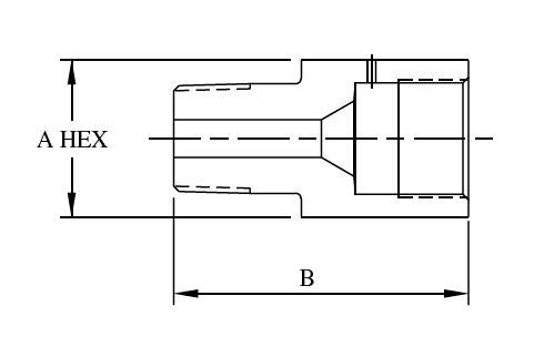 Sour Gas NPT Male X H/P Female Adapters