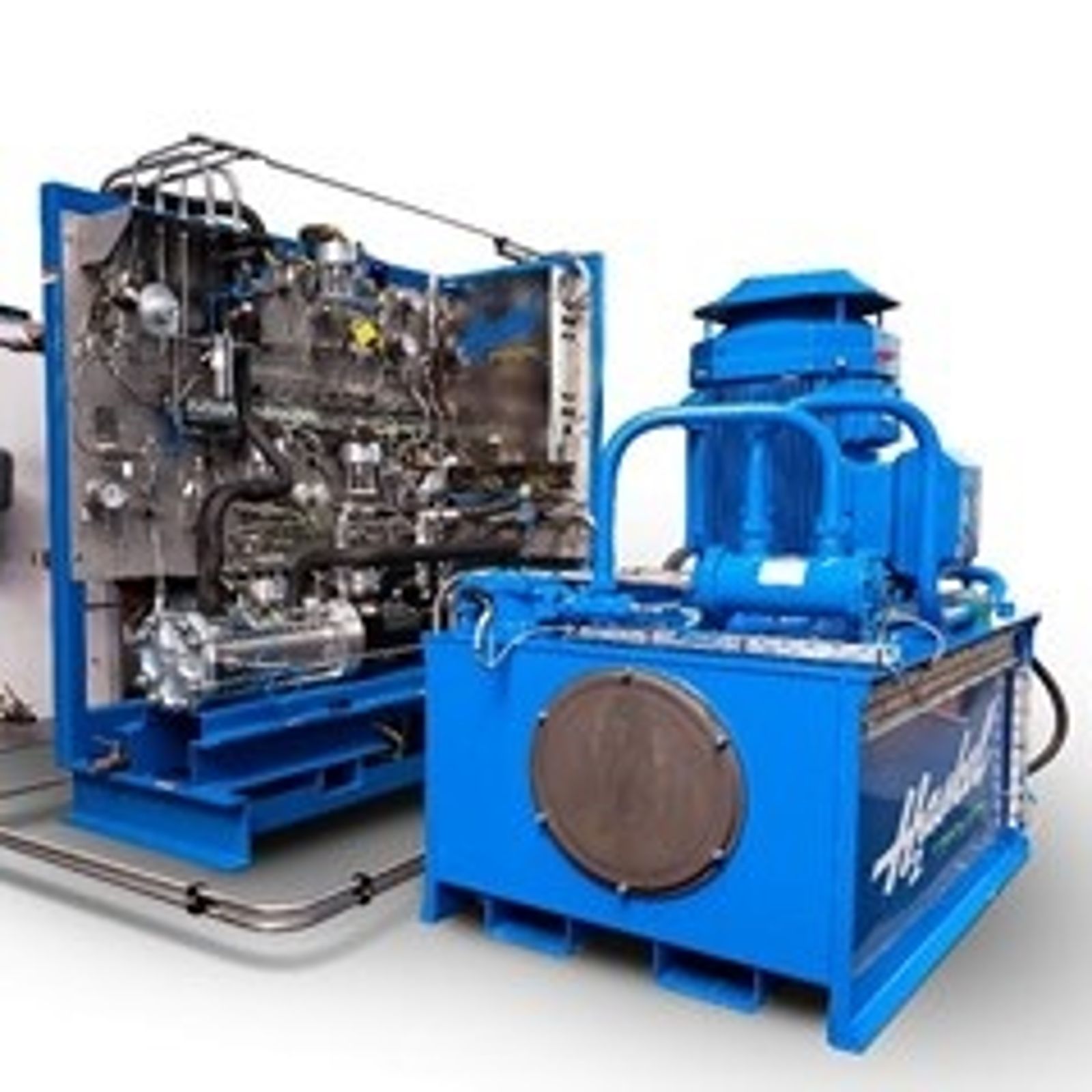 Hydraulic hydrogen compression skid
