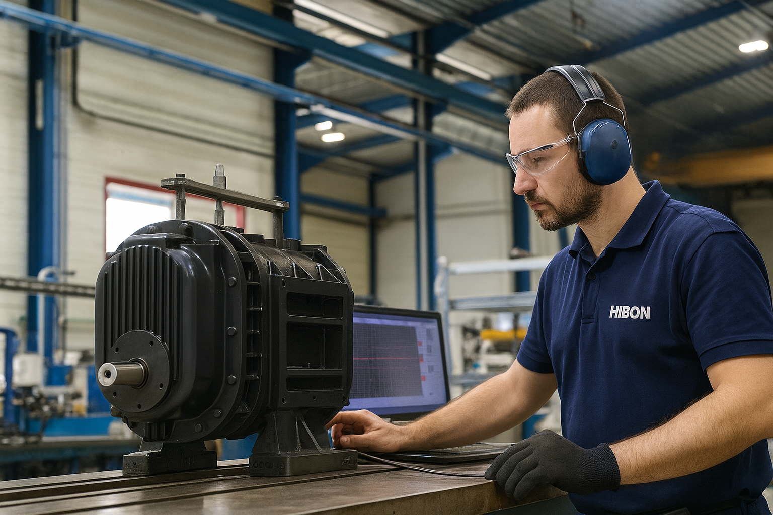 Hibon transport blower servicing