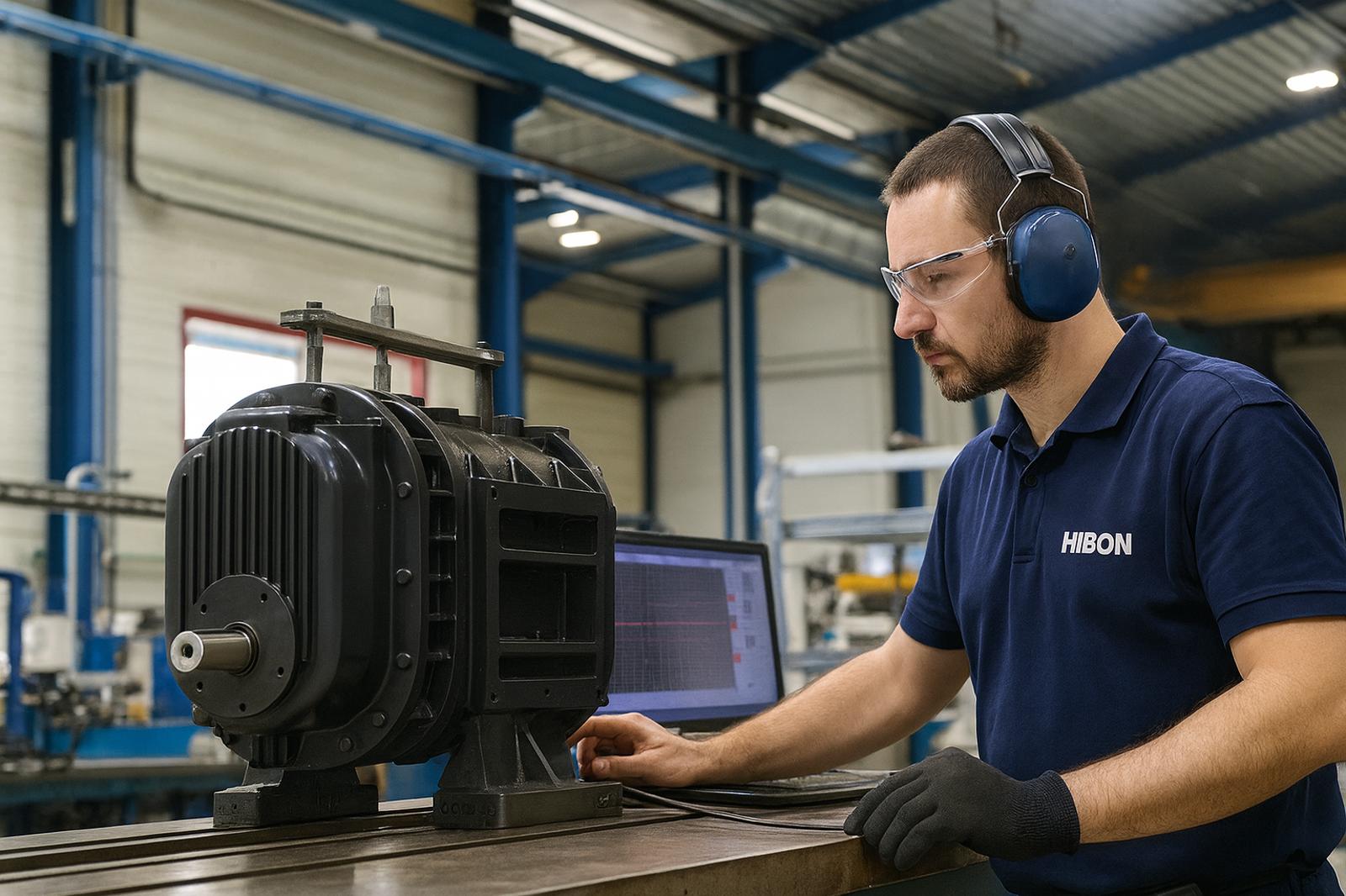 Hibon transport blower servicing