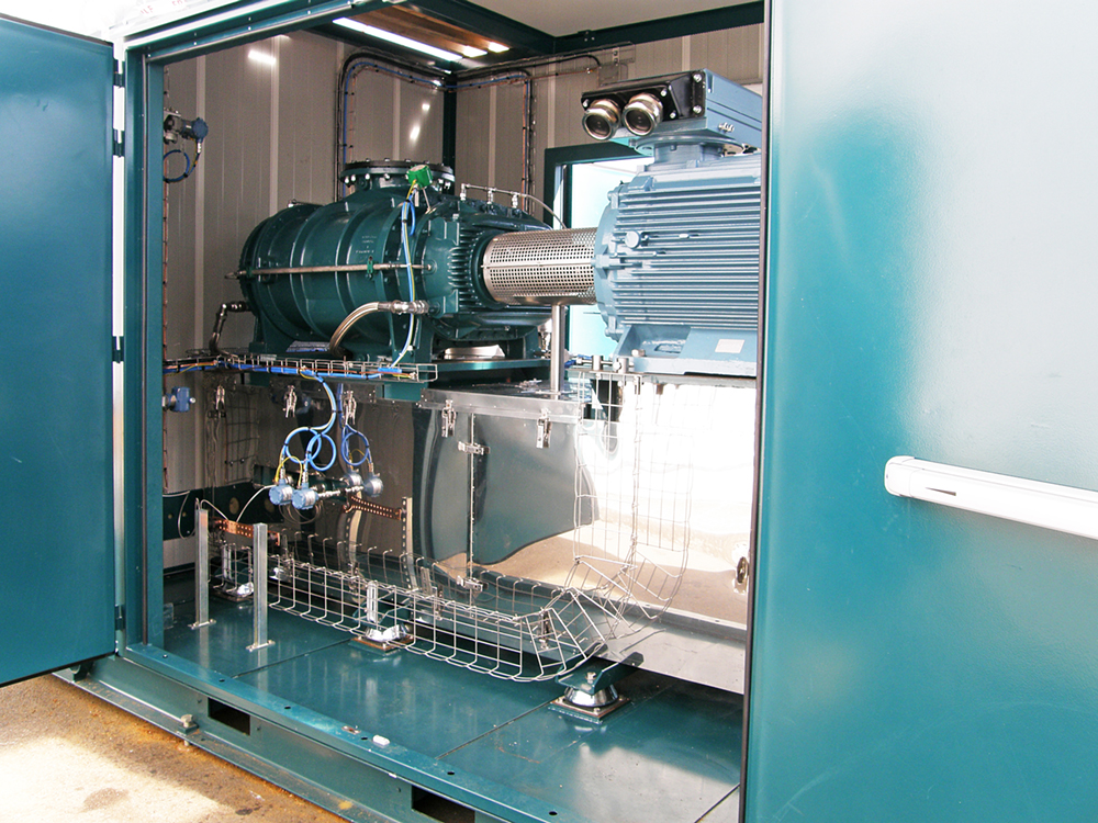 Specifieke ETO verdringerblower Hibon gebruikt voor mechanische damprecompressie
