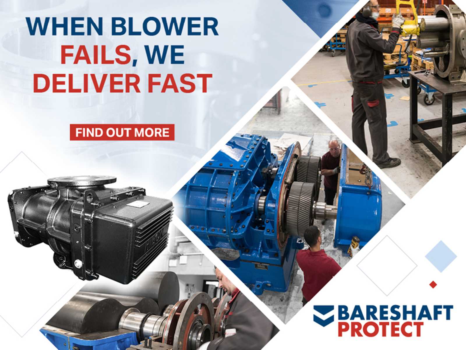 when blower fails, we deliver fast with hibon parts protect
