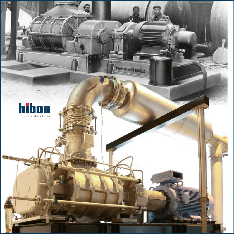 A century of production of rotary lobe blowers by hibon