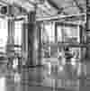 View of some evaporators used in a mechanical vapor compression process