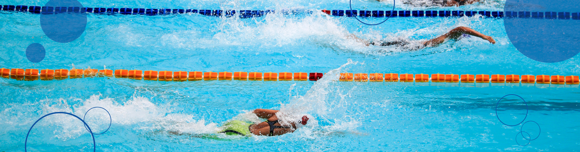 Ozonreinigung von Schwimmbädern, Schwimmwettkämpfe, Banner für Sauerstoffgeneratoren