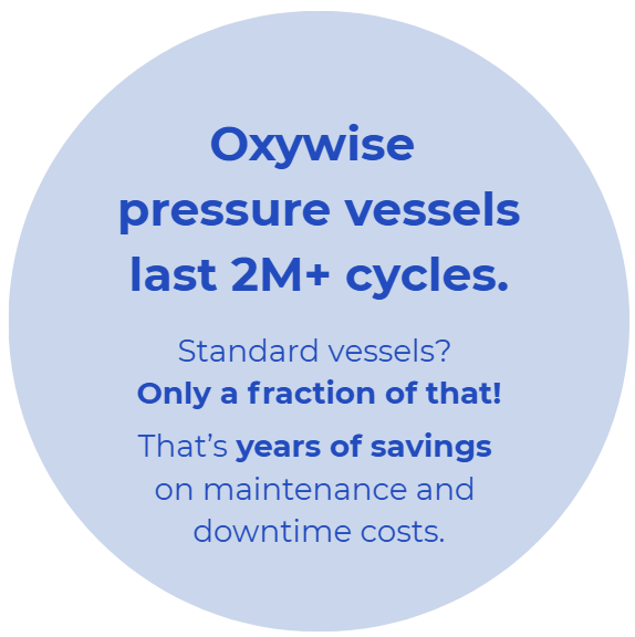 Oxywise Oxygen Generators for Healthcare Pressure Vessels